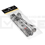 Сетевой фильтр-удлинитель с USB зарядкой ExeGate SP-5-USB-1.8B (5 евророзеток с заземлением, 2 USB-A 2A, 1.8м, защита от перегрузки, выключатель с подсветкой, черный), фото 1