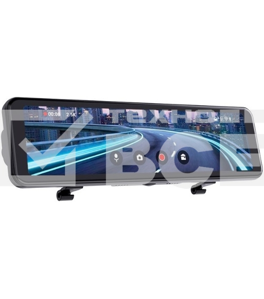 Видеорегистратор TrendVision CarPlay Mirror черный 2Mpix 2160x3840 2160p 150гр. MSTAR 8826