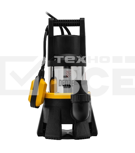 Дренажный насос Denzel DP1400X, 1400 Вт, подъем 11 м, 25000 л/ч
