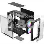 Компьютерный корпус без блока питания PCCooler C3D310 BK ARGB, Mini-Tower, TG, Mesh, 2x120mm ARGB, 2xUSB-A 3.0, mATX, mITX Black, фото 1