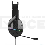 Perfeo игровая гарнитура RGF AIR черная 1,8 м, разъем 3,5 мм (4 pin) и USB (LED), переходник, фото3