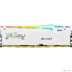 Оперативная память Kingston Fury Beast, DDR5, 16GB (1x16GB), 6000MHz, CL30, с радиатором, RGB, белый, фото12
