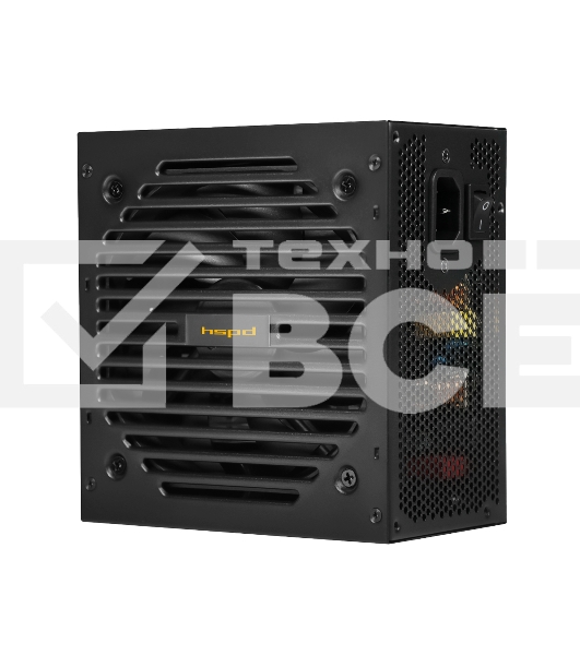 Блок питания Power Supply HSPD, 750W 80+ Bronze (ATX, 2.31, Semi-modular, 1x24(20+4)pin 550mm, 1xCPU*2 8(4+4)pin 600+150mm, 1xPCIe*2 8(6+2)pin 500+150mm, 2xSATA*3 400+150+150mm, 1xMOLEX4pin*3+FDD 400+150+150+150mm , Active, 120x120mm, 150x140x86mm, APFC, 