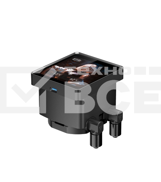 Система охлаждения PCCooler DT360 ARGb Display BK (300W, 360мм, LED temp., черный, ARGb/Fans: 3x120мм, 83.83CFM, 3000RPM/Pump height 62мм, 15dBA, 2600RPM, Rad thickness 27мм/S: 1851, 1700, 1200, 115X, AM5, AM4)