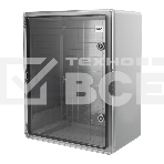 Корпус пластиковый ЩМПп Rexant с прозрачной дверцей и монтажной панелью 500х400х240мм, АБС, УХЛ1, IP65, фото 1