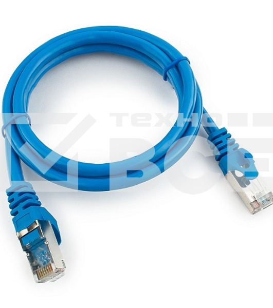 Патч-корд FTP Cablexpert кат.6, 1м, литой, многожильный (черный)