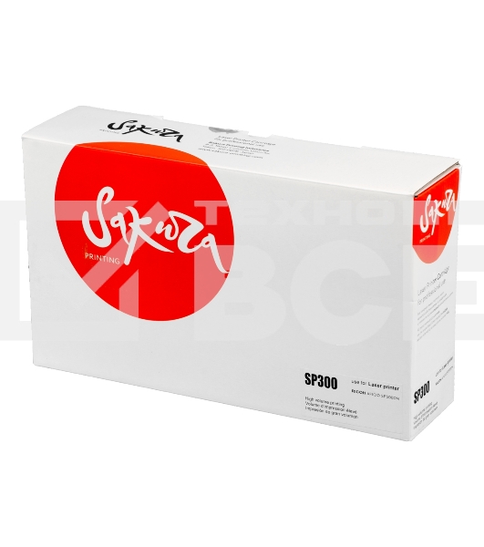 Картридж Sakura SP300 для Ricoh Aficio SP300DN, черный, 1 500 к.