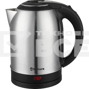Чайник электрический Sakura SA-2121BS (2.0) серебр+черн д