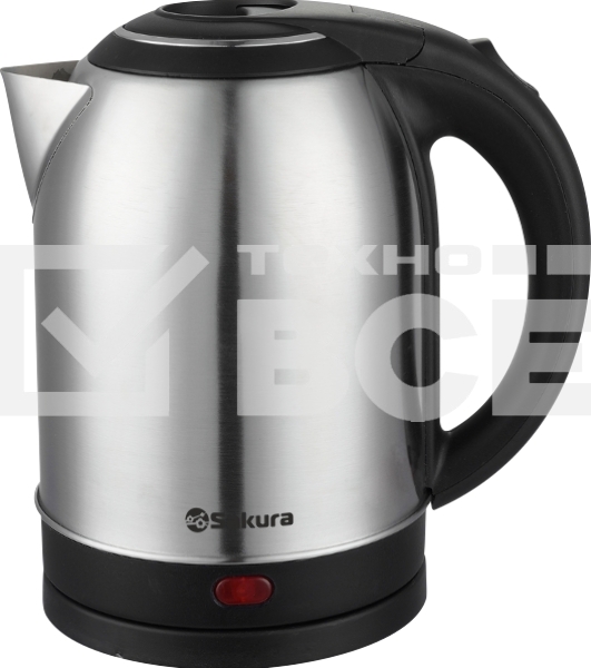 Чайник электрический Sakura SA-2121BS (2.0) серебр+черн д