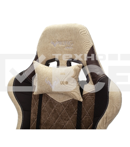 Кресло игровое Бюрократ VIKING 7 KNIGHT BR FABRIC коричневый текстиль/эко.кожа крестовина металл/пластик