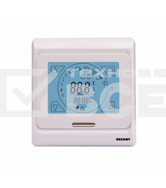 Терморегулятор сенсорный с автоматическим программированием Rexant, R91XT, 3680 Вт