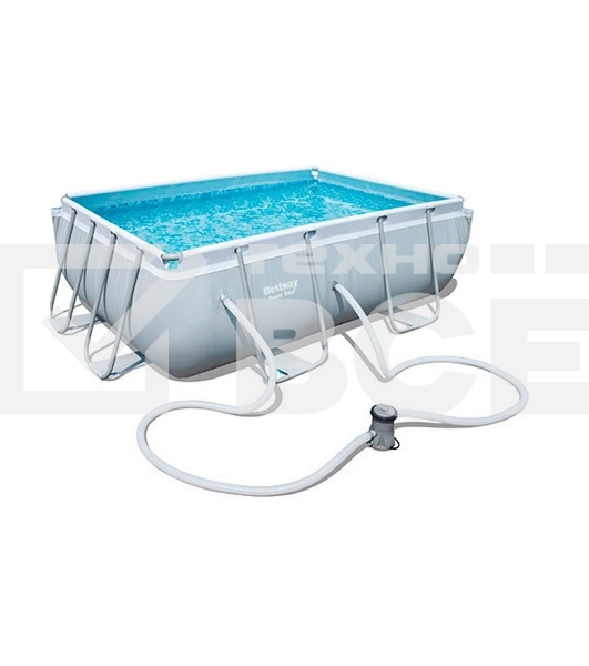 Каркасный бассейн Power Steel с ф.-насосом 282*196*84 см, 3662 л, Bestway 56629