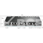 Коммутатор TP-Link TL-SG1210MPE Easy Smart 10-портовый гигабитный с 8 портами PoE+, фото13