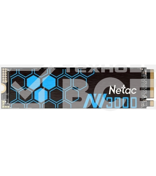 Накопитель SSD Netac NV3000, 250GB, PCIe 3.0 x4, M.2 2280, NVMe, R/W 3000/1400