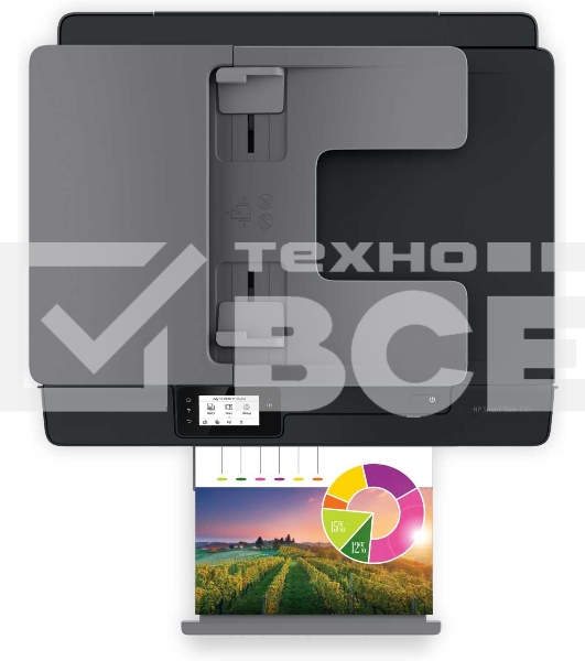 МФУ струйный HP Smart Tank 530 AiO (4SB24A), A4, цветной, печ. до 22 стр/мин. (ч/б) до 16 стр/мин. (цвет), скан. до 5 стр/мин. (ч/б) 3 стр/мин. (цвет), 1200x1200dpi, USB, Wi-Fi, BlueTooth, Air Print, Mopria