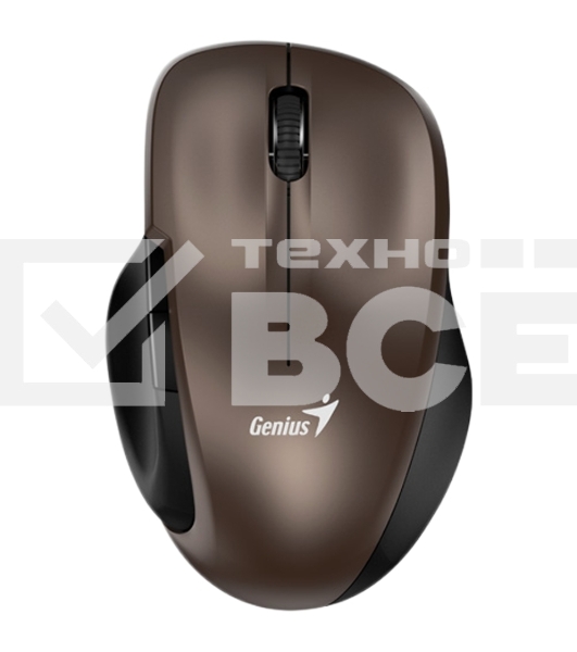 Мышь беспроводная Genius Ergo 8200S коричневый, 1200 dpi, радиоканал, USB, кнопки - 5
