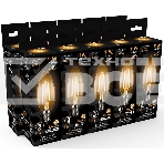 Лампа светодиодная филаментная Gauss 11Вт цок.: E14 свеча 220B 2700K св. свеч. бел.теп. C37 (упак.: 10 шт) (103801111), фото 1