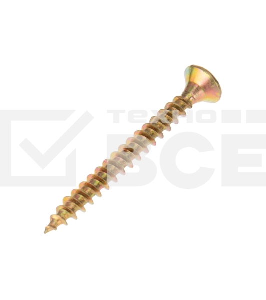 Саморез универсальный Kranz 4х35 желтый цинк, пакет (800 шт/уп)