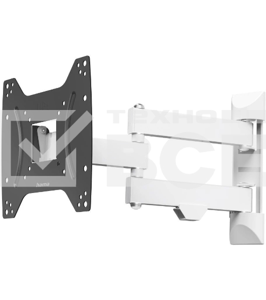 Кронштейн для телевизора Hama Fullmotion черный/белый 19