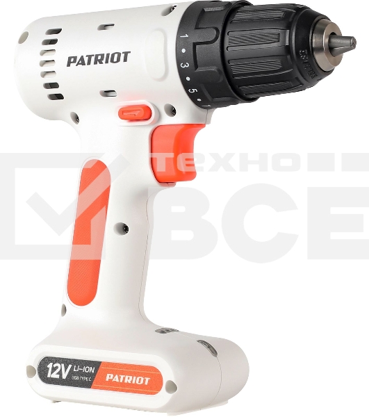 Дрель-шуруповерт аккумуляторная Patriot BR 113Li, Аккумуляторная, 12В, Кейс