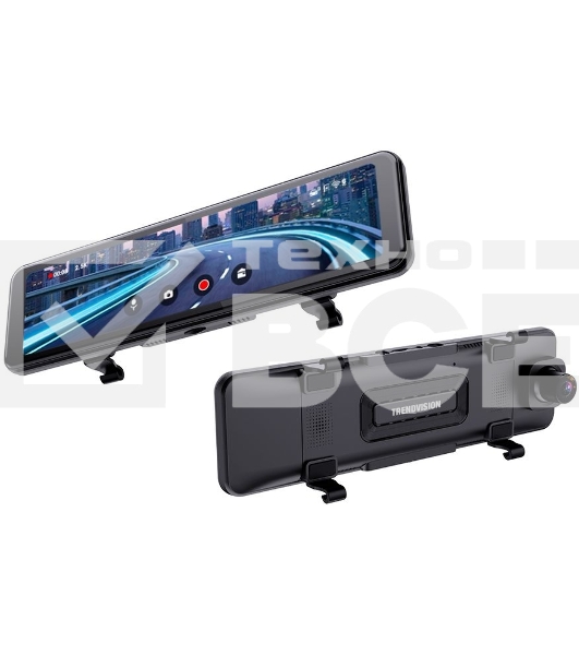 Видеорегистратор TrendVision CarPlay Mirror черный 2Mpix 2160x3840 2160p 150гр. MSTAR 8826