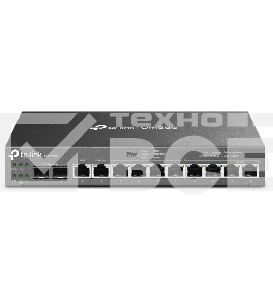 Гигабитный VPN-маршрутизатор TP-Link ER7212PC Omada с портами PoE+ и контроллером