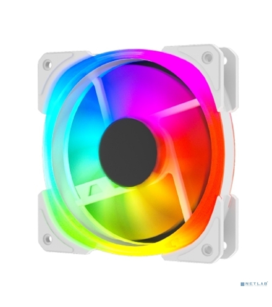 Вентилятор для корпуса Powercase (CM21-14W ARGB) White 140x140x25mm (PWM, 100шт./кор, 4pin +ARGB Sync, 800-1500±10% об/мин) Bulk
