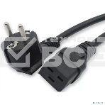 Кабель питания Filum ПВС-АП 3x1.5 CEE 7/7(Schuko) угловая - C19, 220/250В, 16А, чёрный, 3м, фото 1