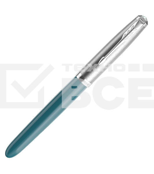 Ручка перьевая Parker 51 Core (CW2123506) Teal Blue CT F сталь нержавеющая подар.кор.