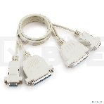 Кабель 0-модемный Cablexpert CC-140-6-N универсальный, 25F+9F/25F+9F, 1.8м, пакет, фото4