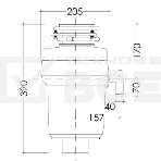Измельчитель отходов Kuppersberg WS 750 B, High-Tech, мощность 750 Вт, 3800-4200 об/мин, защита от перегрева, авто выключение, DC мотор, шумоизоляция, уровень шума 70 дБ, цвет черный, фото 1