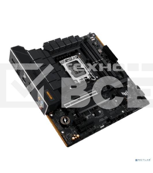 Материнская плата ASUS TUF GAMING B760M-PLUS II, LGA 1700, Intel B760, 4xDDR5, 4xSATA, 3xM.2, 1xPCIe 5.0 x16, 1xPCIe x4, 1xPCIe x1, 1xUSB-A 3.2 Gen 2, 2xUSB-A 3.2 Gen 1, 4xUSB 2.0, 1xUSB-C 3.2 Gen 2x2, 1x2.5Gb LAN, 5x3.5 мм, 7.1, mATX