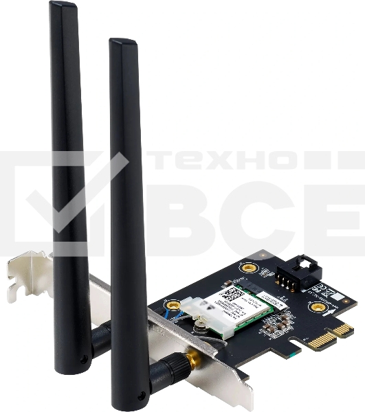Сетевой адаптер Wi-Fi + Bluetooth Asus PCE-BE6500 BE6500 PCI Express 2ант.