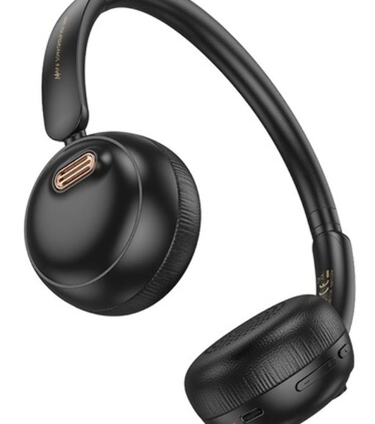 Беспроводные/проводные наушники Hoco W62 коричневый, полноразмерные, Bluetooth + проводной, складная конструкция, до 20 ч.