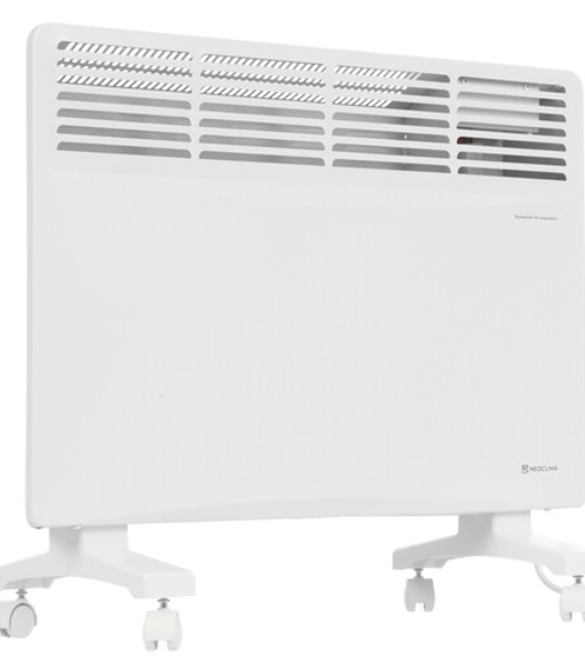 Конвектор электрический Neoclima Optima 1500W белый, 1500 Вт, 20 м2, электронный термостат, Wi-Fi