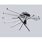 Потолочный светодиодный светильник Ambrella light FL6242 BK черный 135W 3000K-6400K 900*750*230 (ПДУ ИК), фото2