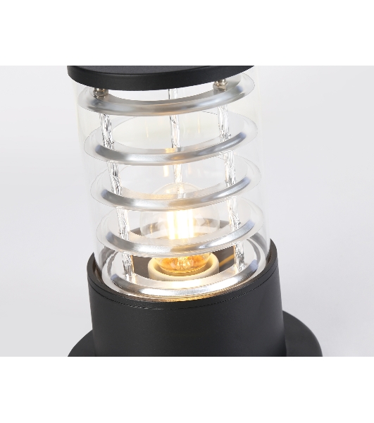 Светильник Ambrella light ST2532 BK/CL черный/прозрачный IP54 E27 max 40W D108*200
