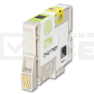 Картридж струйный Cactus CS-EPT0551 черный (10 мл) для Epson Stylus RX520/Stylus Photo R240