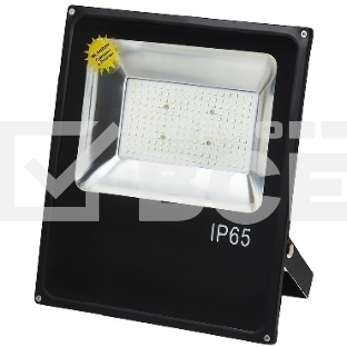 Светодиодный прожектор GLANZEN FAD-0010-100 Мощность: 100 Вт, SIP - матрица питание на плату, Угол освещения: 120 град, Напряжение: 220 В, Цветовая температура: 6000 К, Световой поток: 4000 Лм, Марка светодиода: Epistar, Материал корпуса: Алюминий, Размер