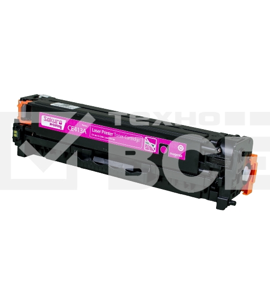 Картридж лазерный Sakura CE413A для HP Laserjet Pro 400 Color M451DN/M451DW/451NW/MFP M475DW/M475DN, Laserjet 300 color MFP M375NW, пурпурный, 2600 к.