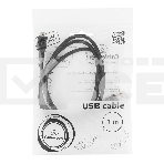 Кабель USB 2.0 Pro Cablexpert CCP-mUSB2-AMBM-1M, AM/microBM 5P, 1м, экран, черный, пакет, фото5