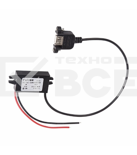 Адаптер DC 12 V-гнездо USB-A 5 V 3 A Rexant