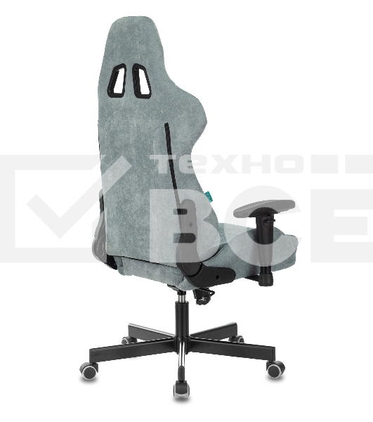 Кресло игровое Бюрократ VIKING KNIGHT LT28 FABRIC серо-голубой крестовина металл/пластик