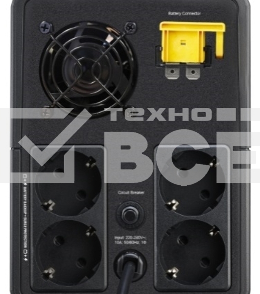 Источник бесперебойного питания APC Easy-UPS BVX2200LI-GR 1200Вт 2200ВА черный