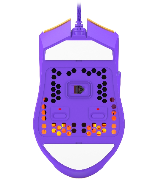 Мышь проводная A4Tech Bloody L65 Max желтый/фиолетовый, 12000 dpi, USB, кнопки - 7