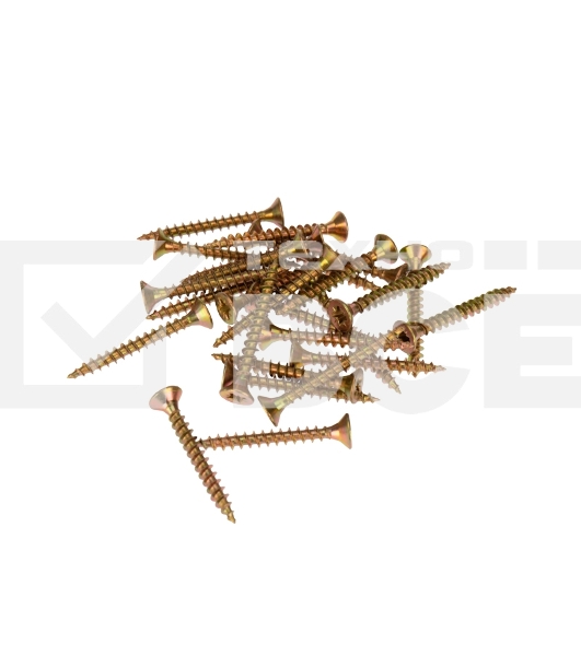 Саморез универсальный Kranz 4х35 желтый цинк, пакет (800 шт/уп)