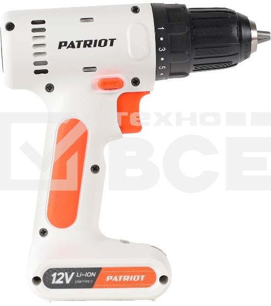 Дрель-шуруповерт аккумуляторная Patriot BR 113Li, Аккумуляторная, 12В, Кейс