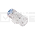 Экспресс-клемма СМК 2273-2x3R проходная разъемная 3 полюса 3х2-проводная 0,5-2,5мм² (50 шт/уп) Rexant, фото 1