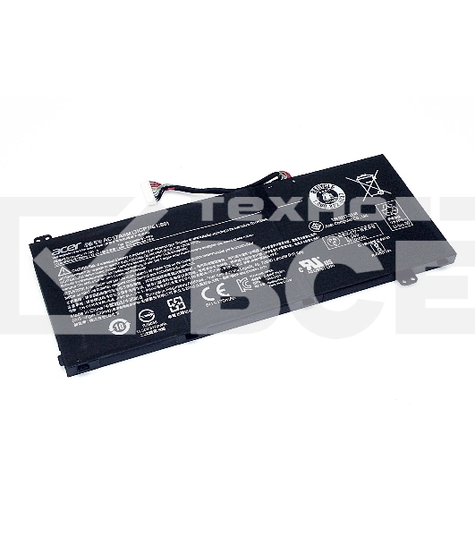 Аккумуляторная батарея для ноутбука Acer Spin 3 SP314-52 11.55V 5360mAh черный