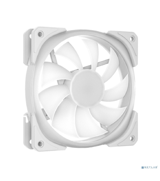 Вентилятор для корпуса Powercase (CM21-14W ARGB) White 140x140x25mm (PWM, 100шт./кор, 4pin +ARGB Sync, 800-1500±10% об/мин) Bulk